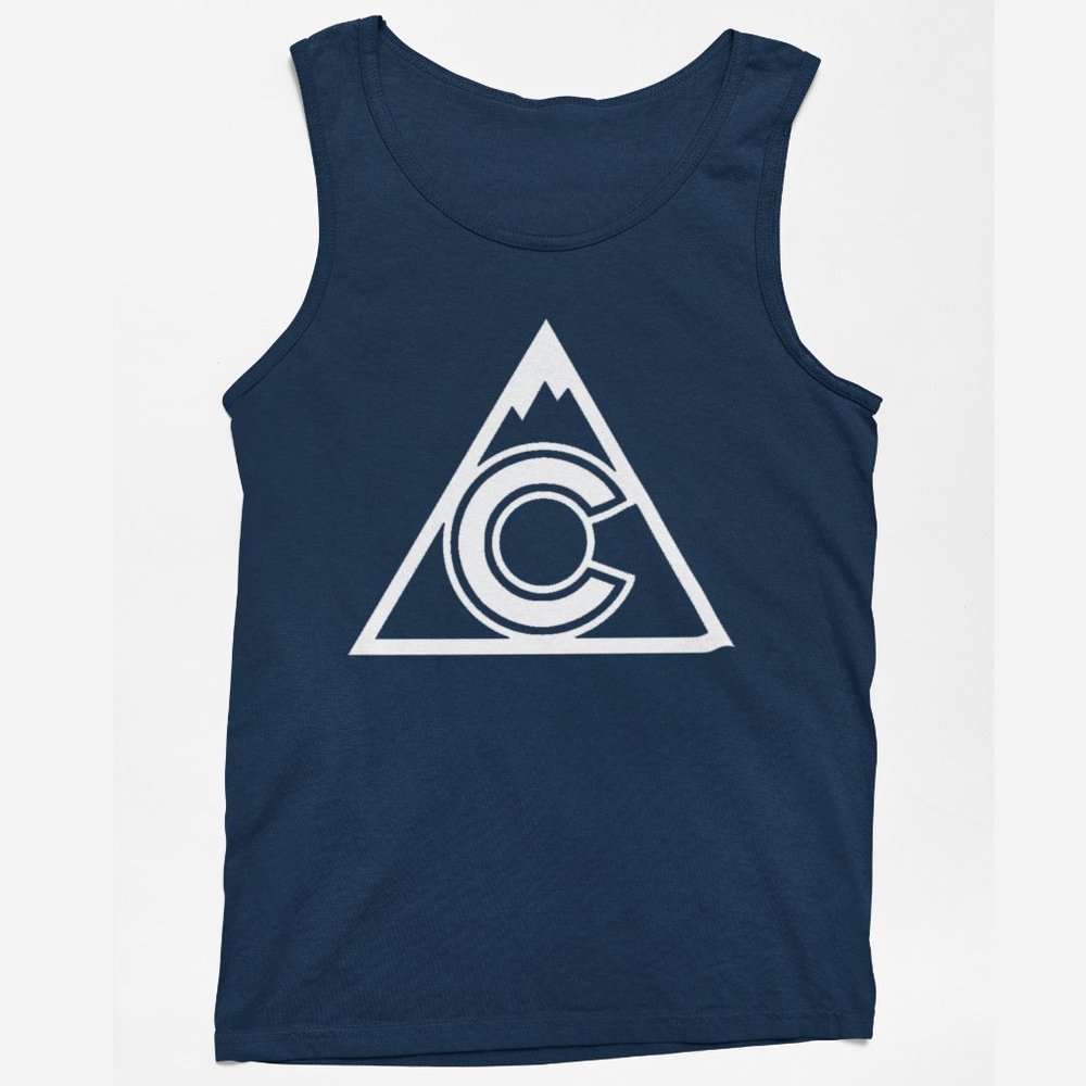 NEW Colorado Avalanche 3rd Jersey Logo Tank Top NAVY